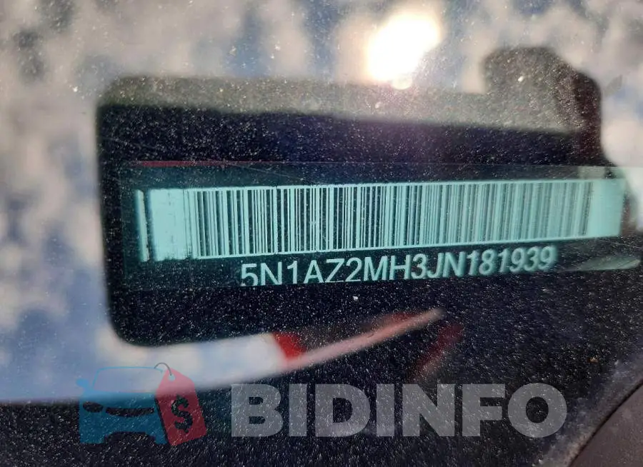 5N1AZ2MH3JN181939 Photo# 14