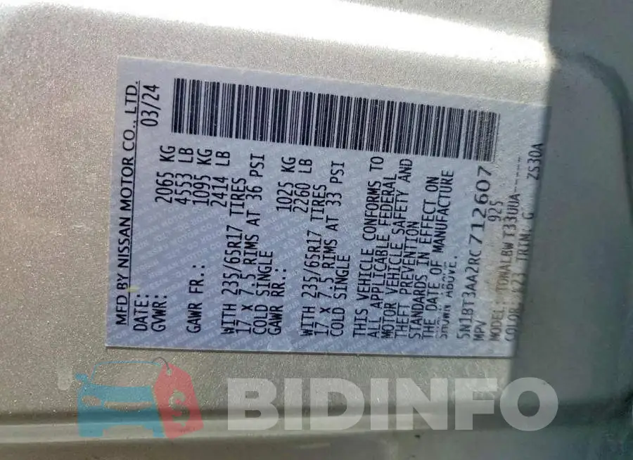 5N1BT3AA2RC712607 Photo# 13