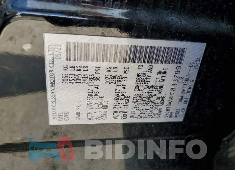 5N1BT3AAXPC833799 Photo# 14