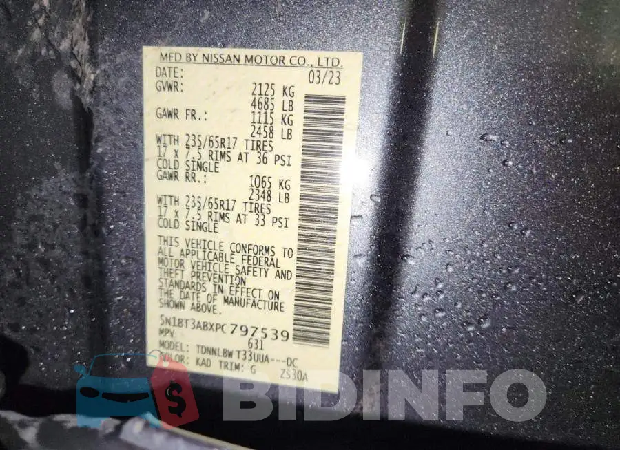 5N1BT3ABXPC797539 Photo# 13
