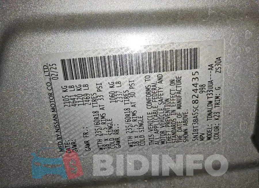 5N1BT3BA5SC824435 Photo# 12