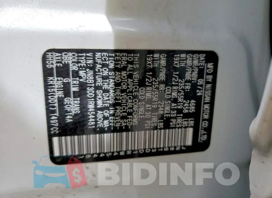 JN8BT3DD1RW454481 Photo# 13