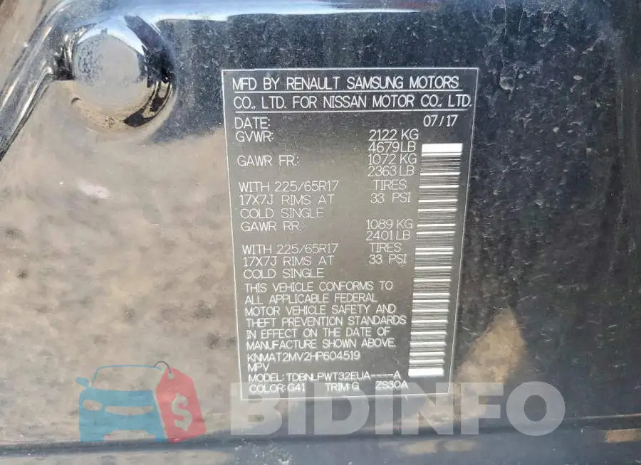 KNMAT2MV2HP604519 Photo# 14