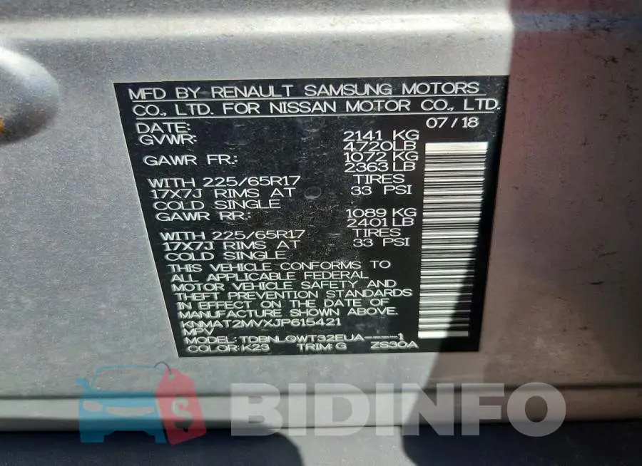 KNMAT2MVXJP615421 Photo# 13