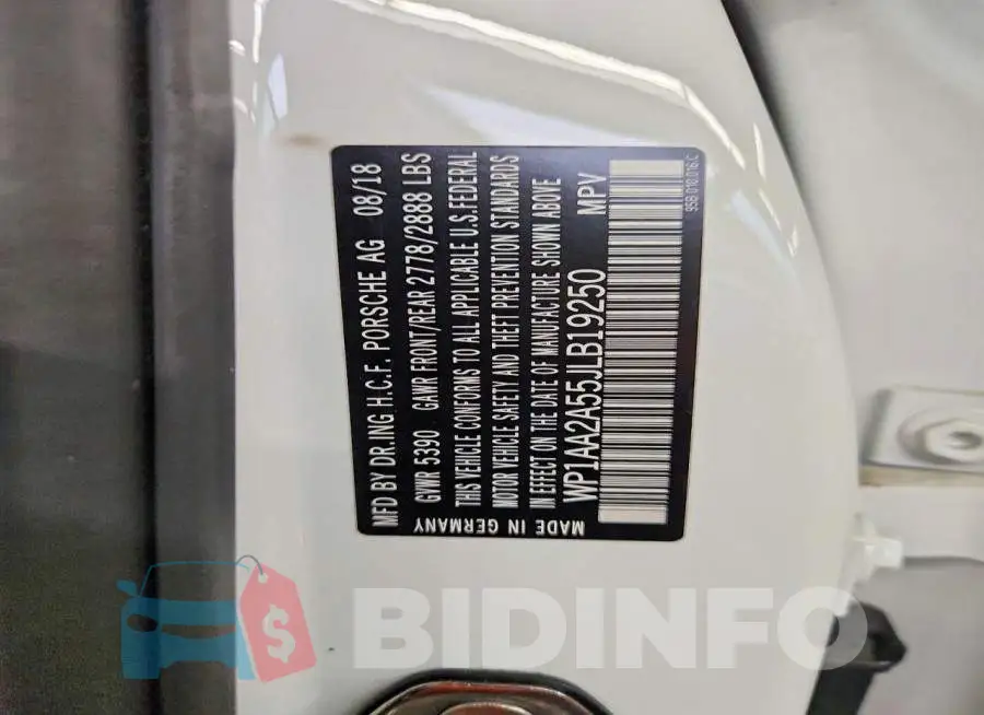 WP1AA2A55JLB19250 Photo# 12