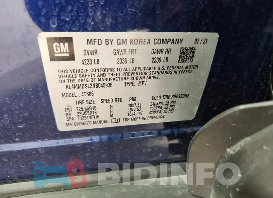 KL4MMDSL2NB045936 Photo# 13