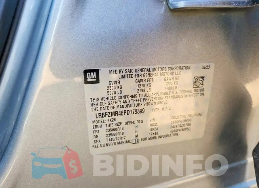 LRBFZMR48PD179399 Photo# 12