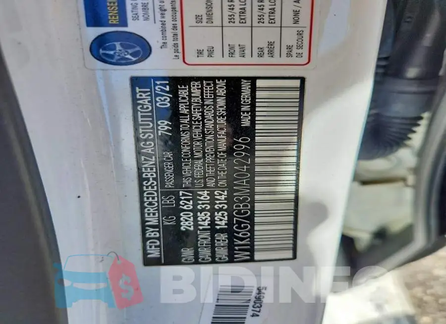 W1K6G7GB3MA042996 Photo# 12