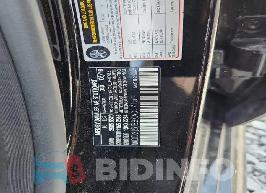 WDD2J5JB8KA017151 Photo# 12