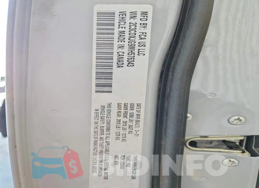 2C3CDXJG9MH576343 Photo# 13