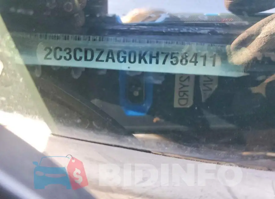 2C3CDZAG0KH758411 Photo# 12