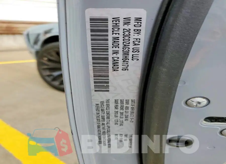 2C3CDZAG3MH641716 Photo# 12