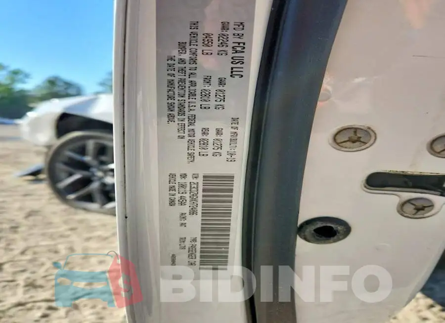 2C3CDZAGXKH724086 Photo# 12