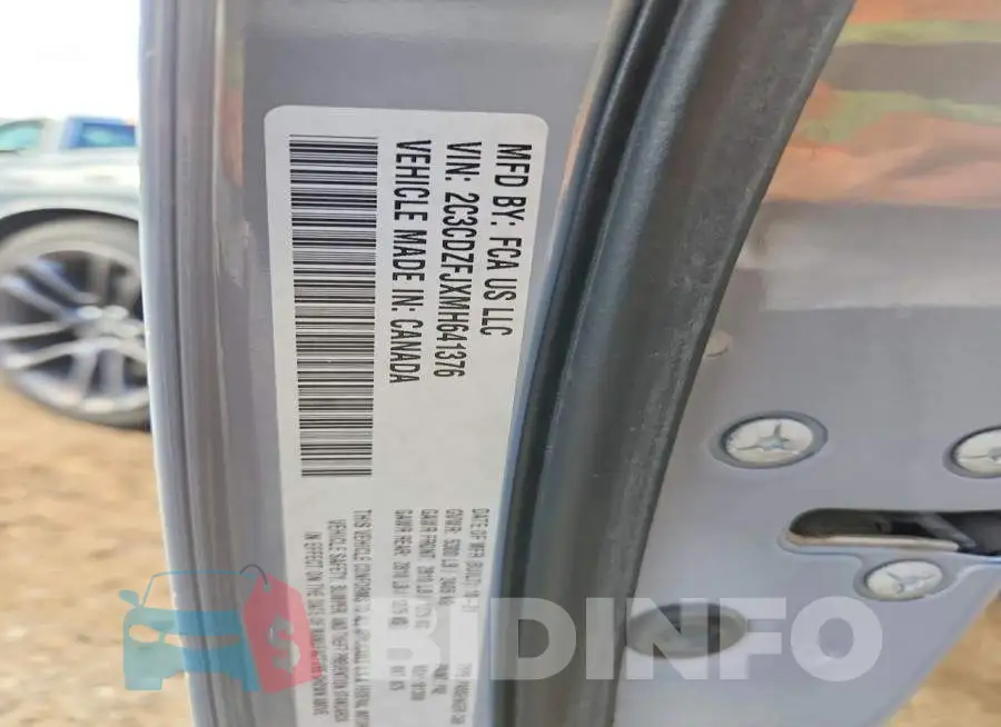 2C3CDZFJXMH641376 Photo# 12