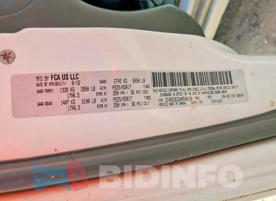 2C4RDGEG3HR546190 Photo# 14