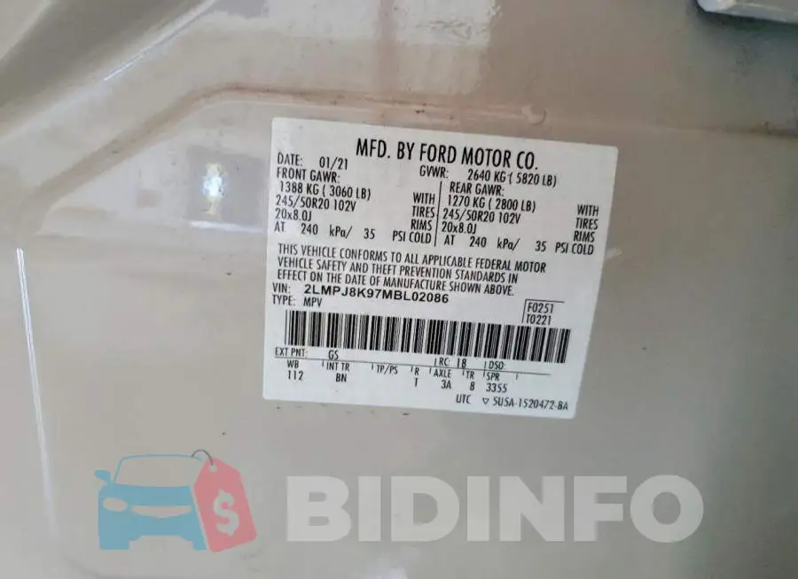 2LMPJ8K97MBL02086 Photo# 13