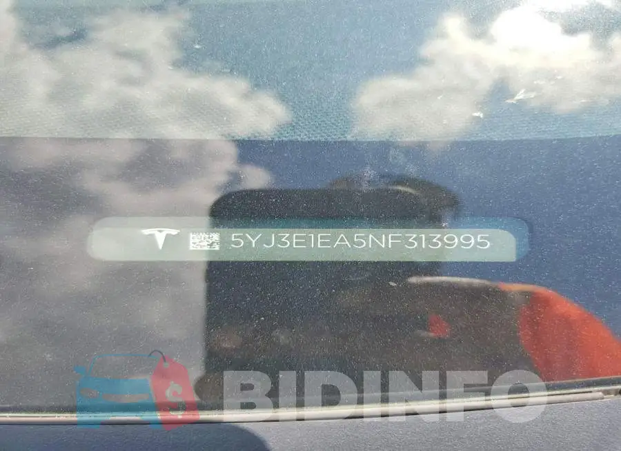 5YJ3E1EA5NF313995 Photo# 12