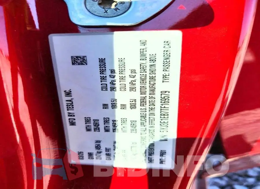 5YJ3E1EB7TF169579 Photo# 12