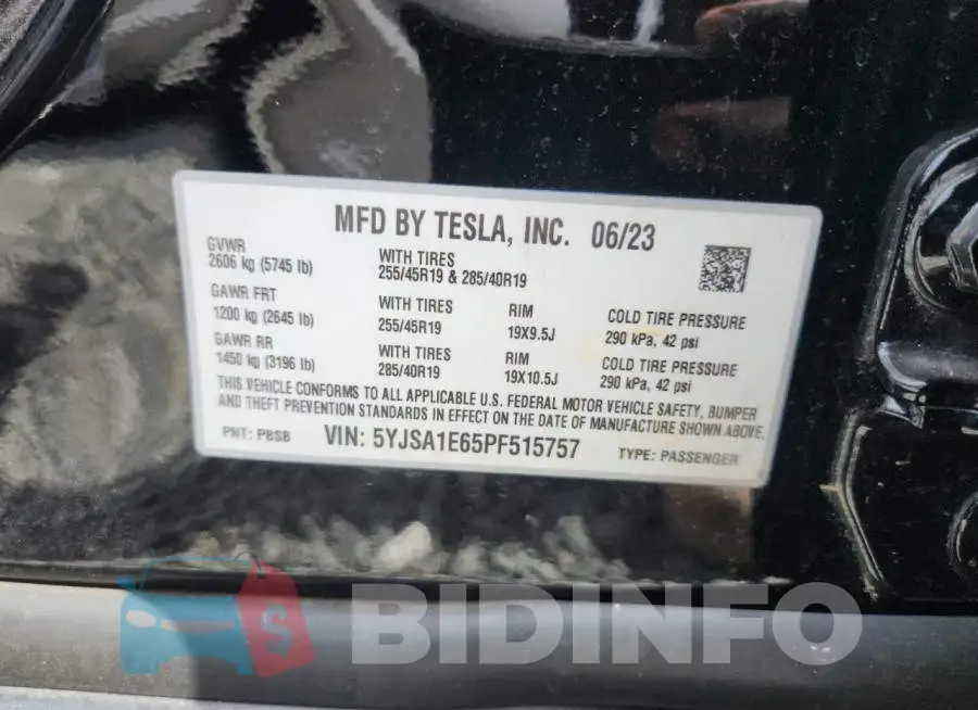 5YJSA1E65PF515757 Photo# 12
