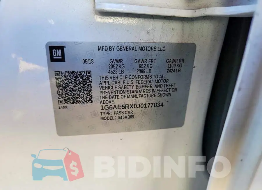 1G6AE5RX0J0177834 Photo# 12