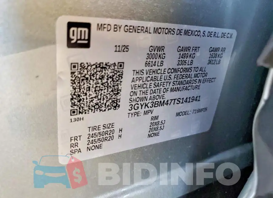 3GYK3BM47TS141941 Photo# 14