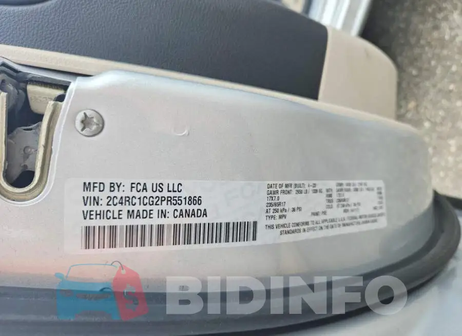 2C4RC1CG2PR551866 Photo# 14