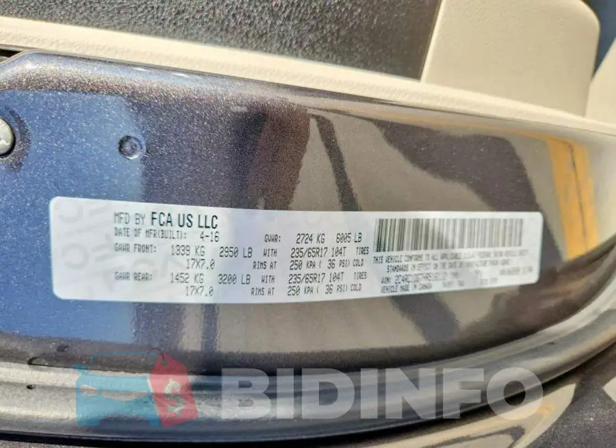 2C4RC1DG7HR516112 Photo# 13