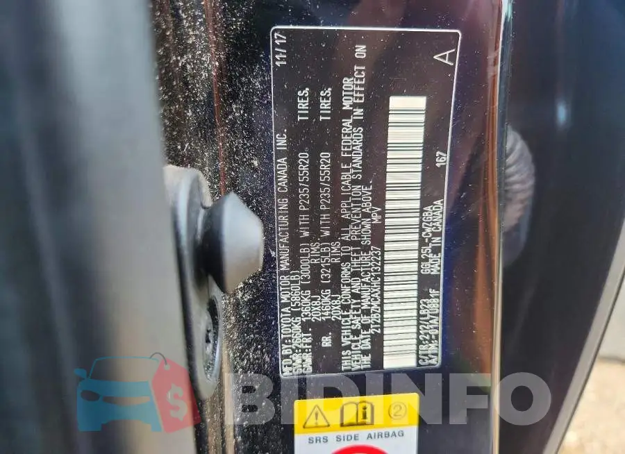 2T2BZMCAXHC132237 Photo# 12