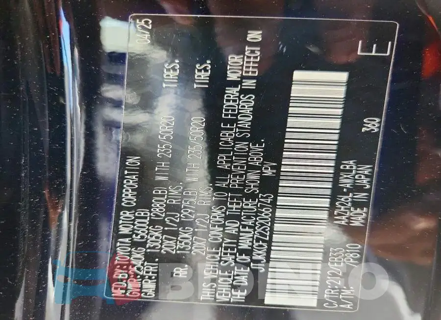 JTJKKCFZ2S2066743 Photo# 14