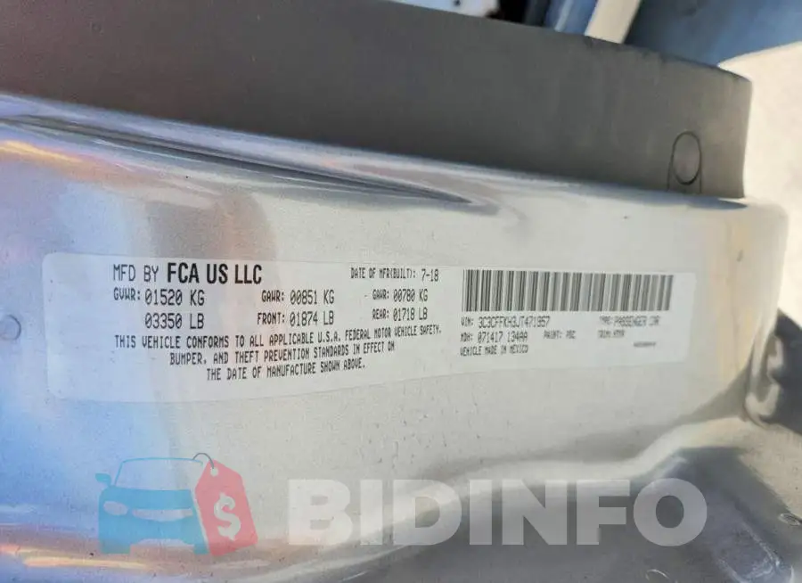 3C3CFFKH3JT471957 Photo# 13
