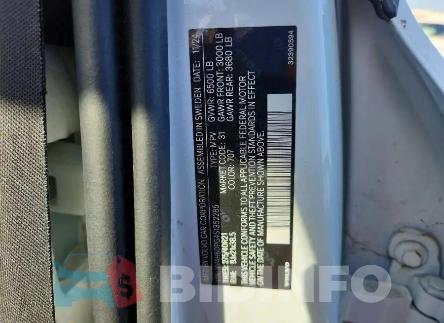 YV4H60PG4S1352285 Photo# 13