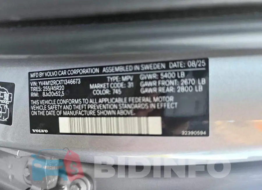 YV4M12RCXT1346673 Photo# 14