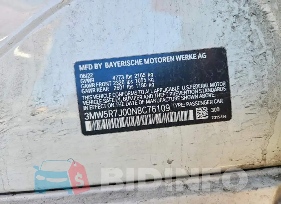 3MW5R7J00N8C76109 Photo# 12