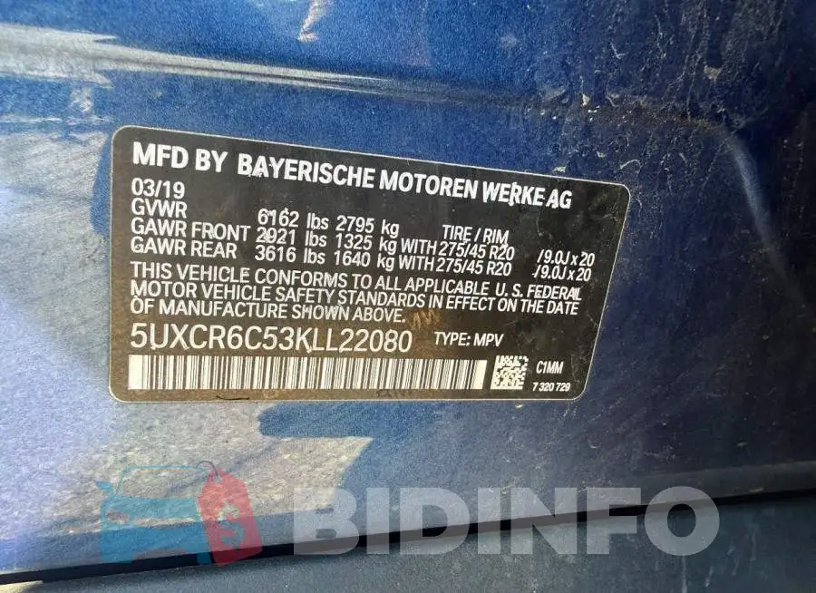 5UXCR6C53KLL22080 Photo# 12