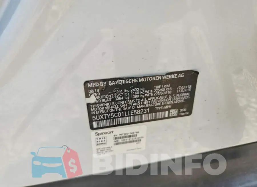 5UXTY5C01LLE58231 Photo# 13