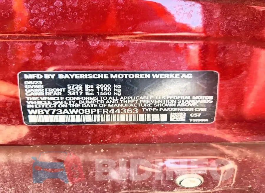 WBY73AW08PFR44363 Photo# 12