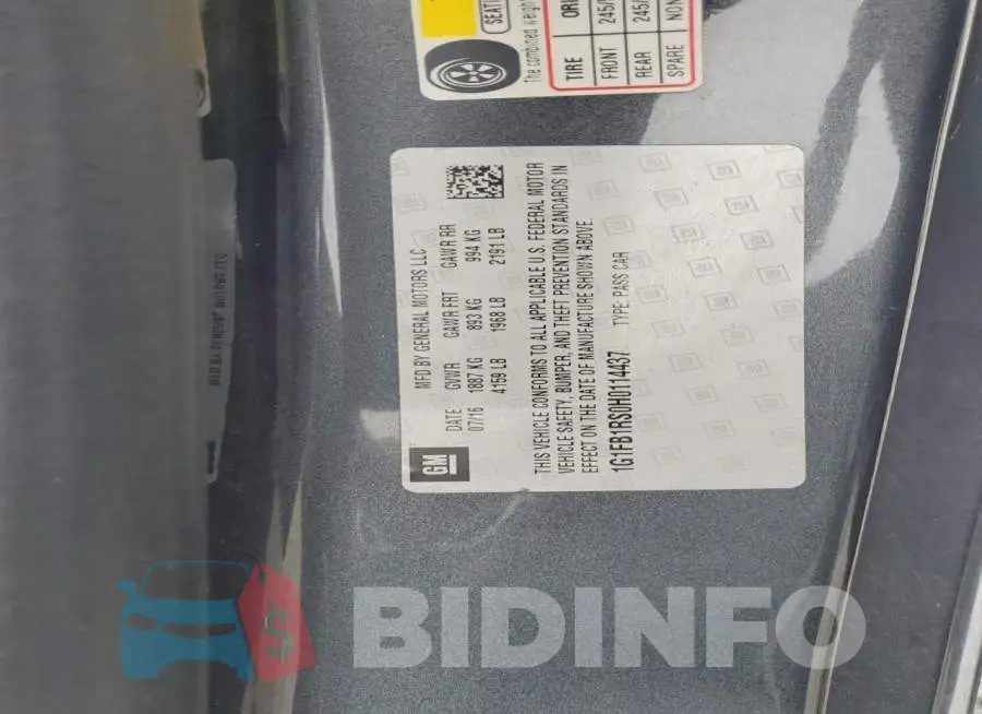 1G1FB1RS0H0114437 Photo# 12