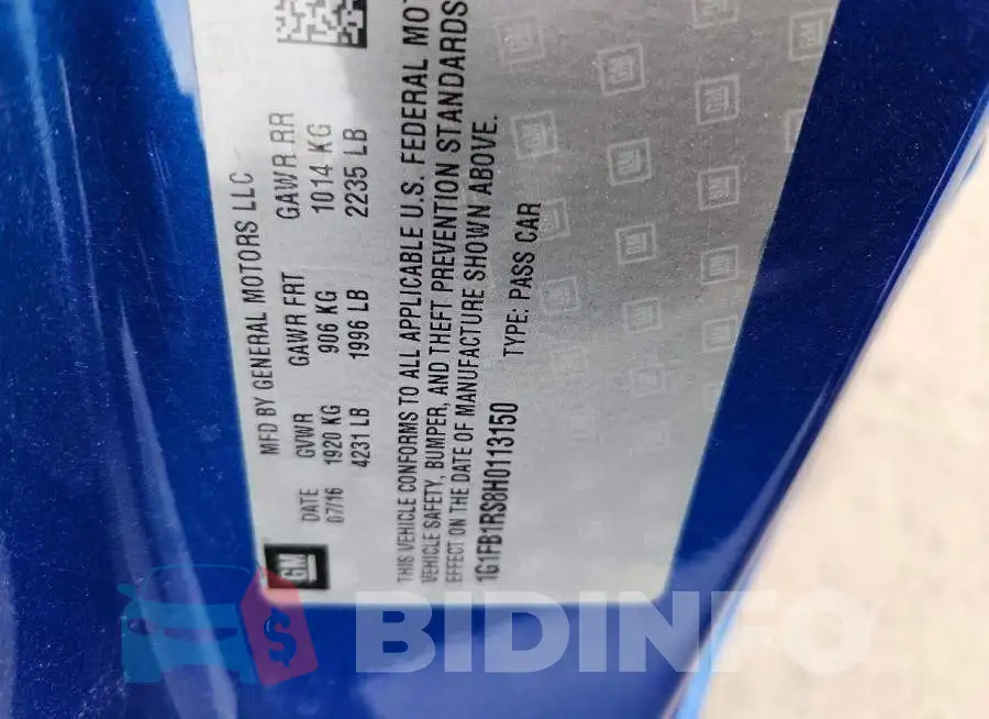1G1FB1RS8H0113150 Photo# 12
