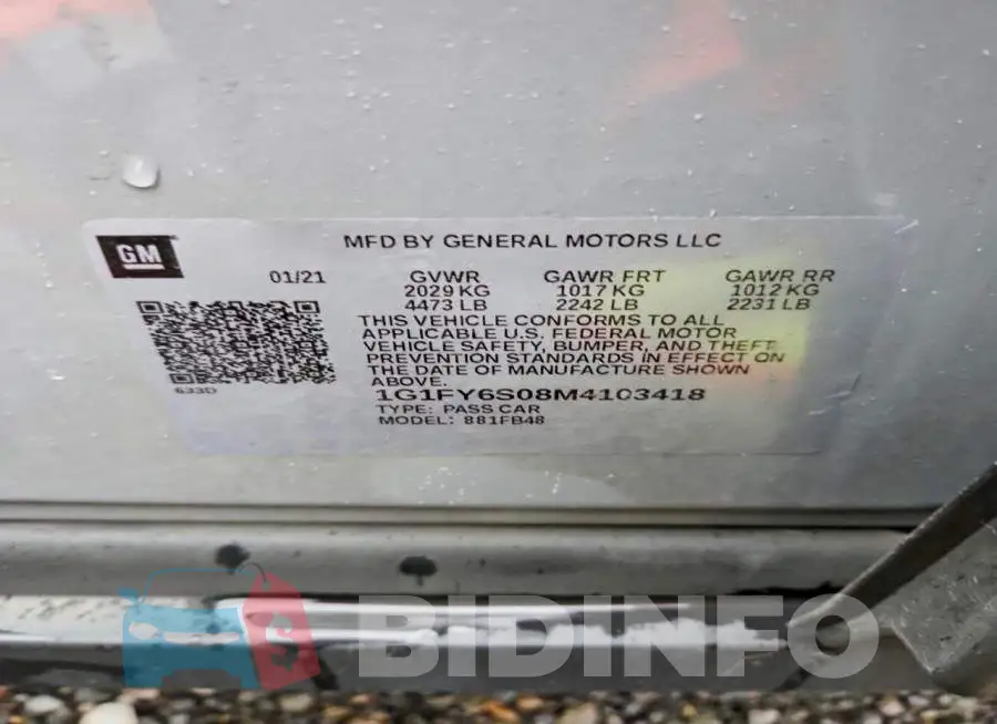 1G1FY6S08M4103418 Photo# 13
