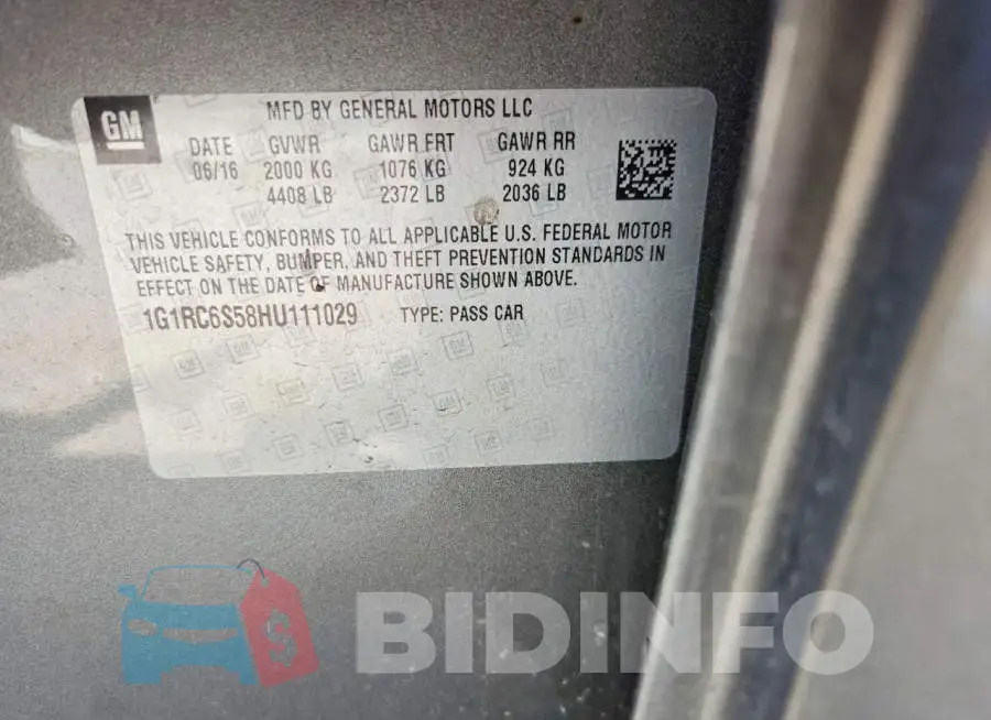 1G1RC6S58HU111029 Photo# 12