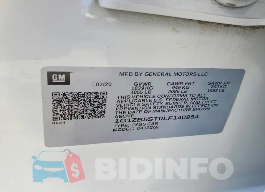 1G1ZB5ST0LF140954 Photo# 12