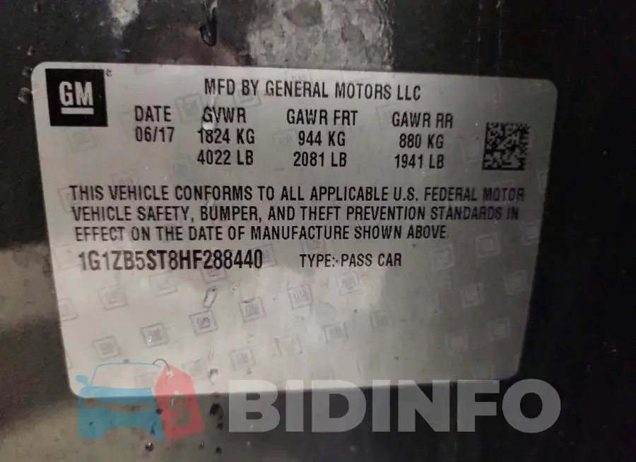 1G1ZB5ST8HF288440 Photo# 12