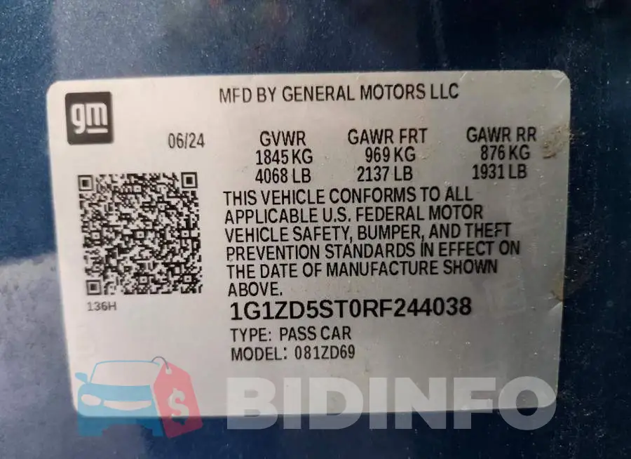 1G1ZD5ST0RF244038 Photo# 12