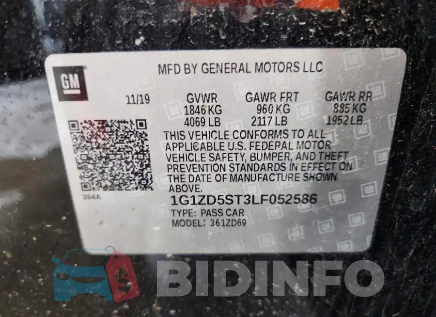 1G1ZD5ST3LF052586 Photo# 12
