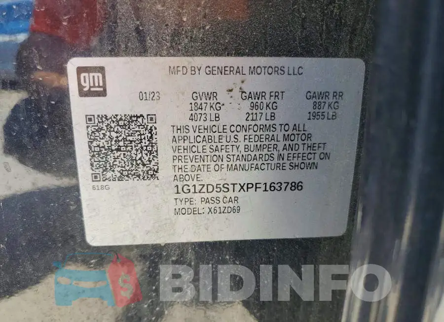 1G1ZD5STXPF163786 Photo# 12
