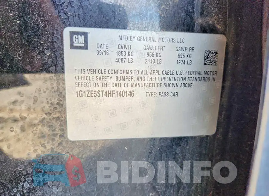 1G1ZE5ST4HF140146 Photo# 12