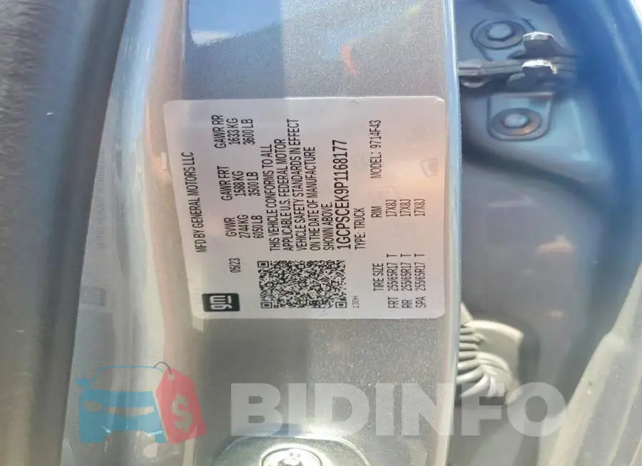 1GCPSCEK9P1168177 Photo# 12