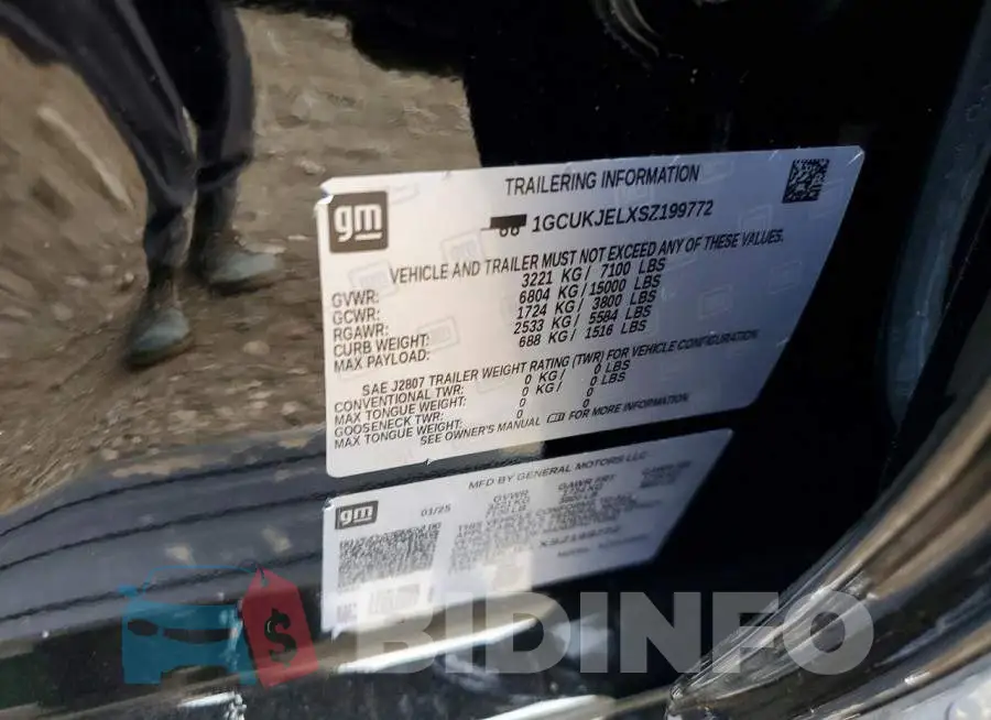 1GCUKJELXSZ199772 Photo# 12