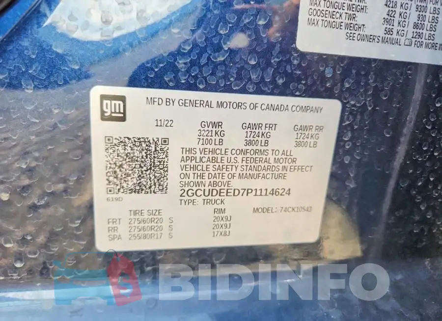2GCUDEED7P1114624 Photo# 12