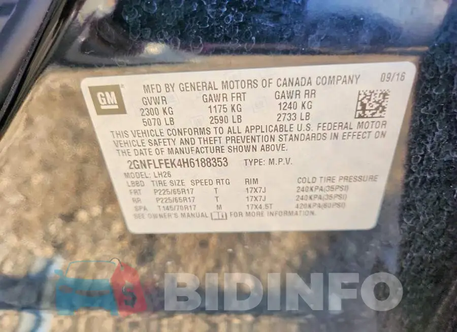 2GNFLFEK4H6188353 Photo# 12